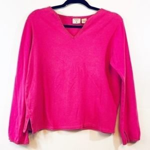 Mountain lake V-Neck Cotton Pull over Sweater